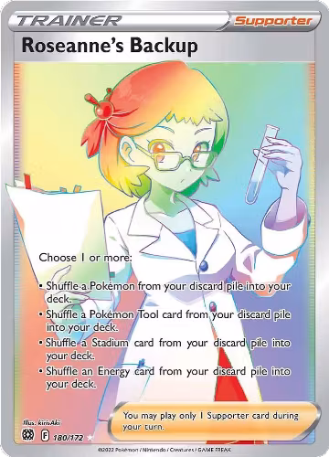Roseanne's Backup (Secret) (180/172), Brilliant Stars — Pokémon card price