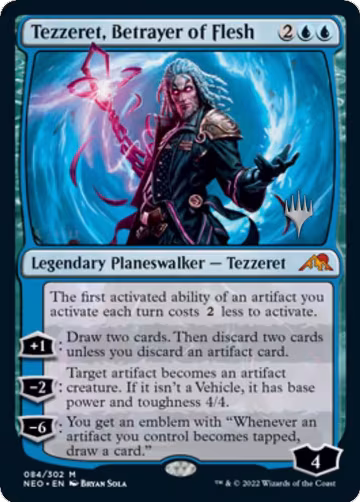 Tezzeret, Betrayer of Flesh (84), Promo Pack: Kamigawa: Neon Dynasty — Magic card price