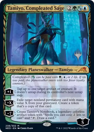 Tamiyo, Compleated Sage (238), Promo Pack: Kamigawa: Neon Dynasty — Magic card price