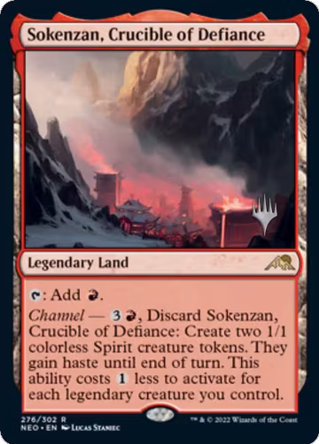 Sokenzan, Crucible of Defiance (276), Promo Pack: Kamigawa: Neon Dynasty — Magic card price