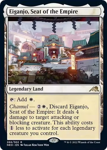 Eiganjo, Seat of the Empire (268), Promo Pack: Kamigawa: Neon Dynasty — Magic card price