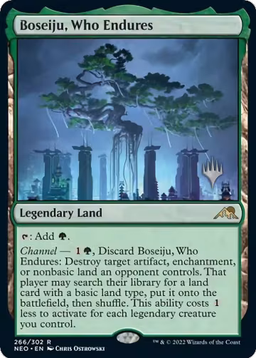 Boseiju, Who Endures (266), Promo Pack: Kamigawa: Neon Dynasty — Magic card price