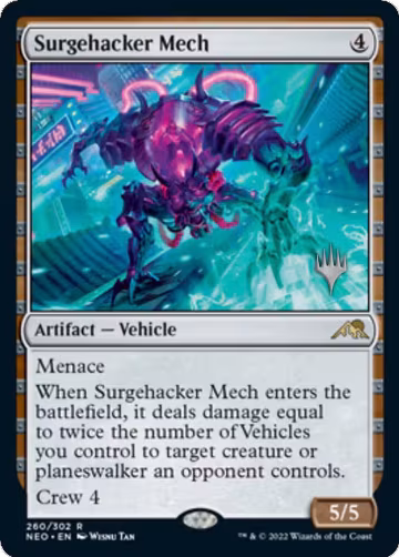 Surgehacker Mech (260), Promo Pack: Kamigawa: Neon Dynasty — Magic card price