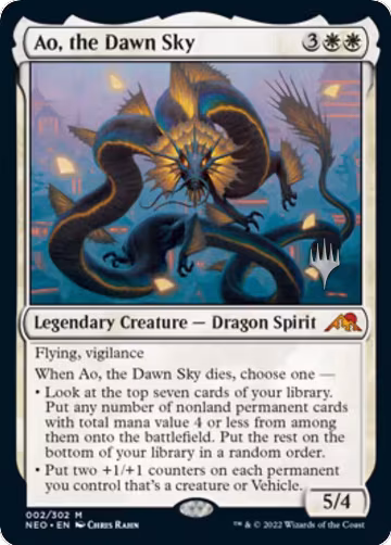 Ao, the Dawn Sky (2), Promo Pack: Kamigawa: Neon Dynasty — Magic card price