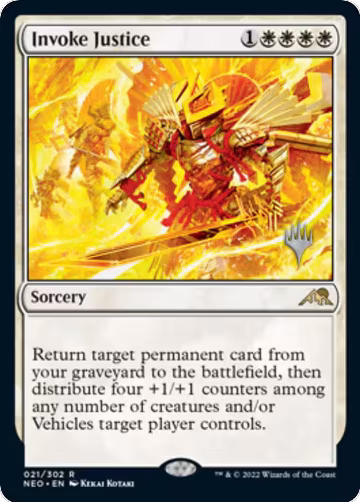 Invoke Justice (21), Promo Pack: Kamigawa: Neon Dynasty — Magic card price