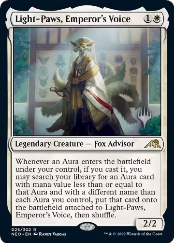 Light-Paws, Emperor's Voice (25), Promo Pack: Kamigawa: Neon Dynasty — Magic card price