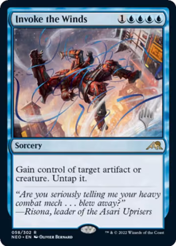 Invoke the Winds (58), Promo Pack: Kamigawa: Neon Dynasty — Magic card price
