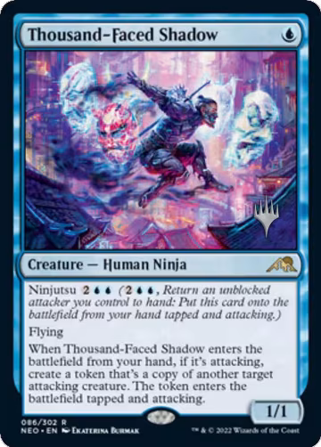 Thousand-Faced Shadow (86), Promo Pack: Kamigawa: Neon Dynasty — Magic card price