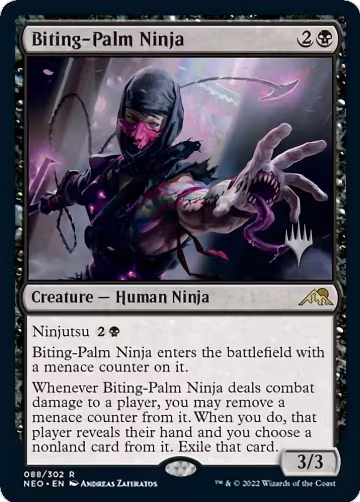 Biting-Palm Ninja (88), Promo Pack: Kamigawa: Neon Dynasty — Magic card price
