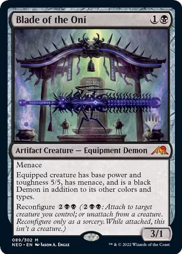 Blade of the Oni (89), Promo Pack: Kamigawa: Neon Dynasty — Magic card price
