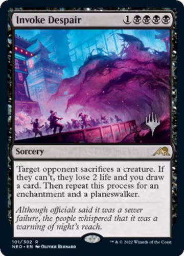 Invoke Despair (101), Promo Pack: Kamigawa: Neon Dynasty — Magic card price