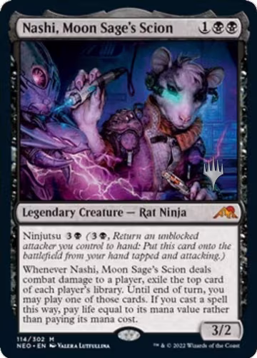 Nashi, Moon Sage's Scion (114), Promo Pack: Kamigawa: Neon Dynasty — Magic card price