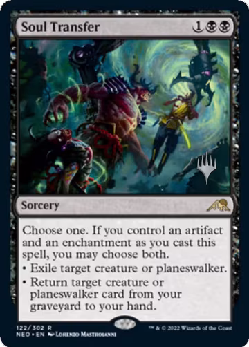 Soul Transfer (122), Promo Pack: Kamigawa: Neon Dynasty — Magic card price