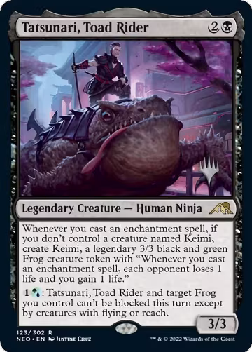 Tatsunari, Toad Rider (123), Promo Pack: Kamigawa: Neon Dynasty — Magic card price