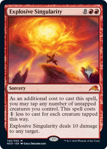 Explosive Singularity (140), Promo Pack: Kamigawa: Neon Dynasty — Magic card price