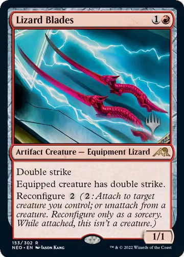 Lizard Blades (153), Promo Pack: Kamigawa: Neon Dynasty — Magic card price