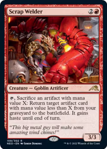Scrap Welder (159), Promo Pack: Kamigawa: Neon Dynasty — Magic card price