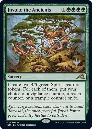Invoke the Ancients (193), Promo Pack: Kamigawa: Neon Dynasty — Magic card price