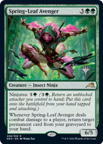 Spring-Leaf Avenger (208), Promo Pack: Kamigawa: Neon Dynasty — Magic card price