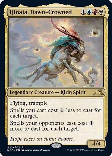 Hinata, Dawn-Crowned (222), Promo Pack: Kamigawa: Neon Dynasty — Magic card price