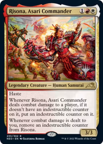 Risona, Asari Commander (233), Promo Pack: Kamigawa: Neon Dynasty — Magic card price