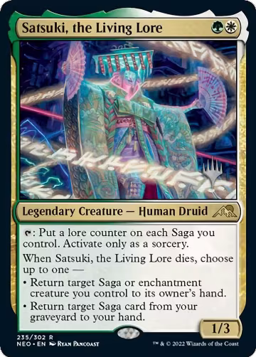Satsuki, the Living Lore (235), Promo Pack: Kamigawa: Neon Dynasty — Magic card price