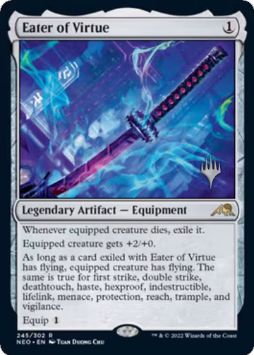 Eater of Virtue (245), Promo Pack: Kamigawa: Neon Dynasty — Magic card price