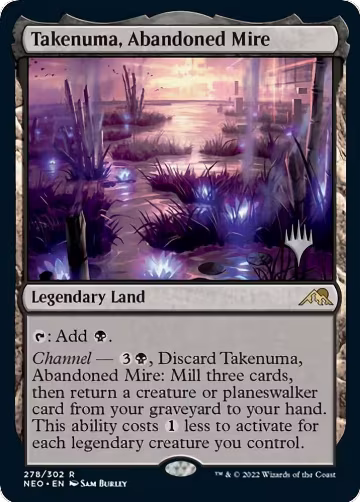 Takenuma, Abandoned Mire (278), Promo Pack: Kamigawa: Neon Dynasty — Magic card price