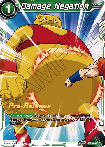 Damage Negation (BT16-070), Realm of the Gods Pre-Release Cards — DB Super card price