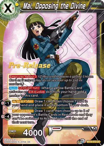 Mai, Opposing the Divine (BT16-073), Realm of the Gods Pre-Release Cards — DB Super card price