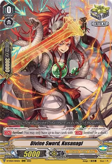 Divine Sword, Kusanagi (D-VS03/014EN), D-VS03: V Clan Collection Vol.3 — Vanguard card price
