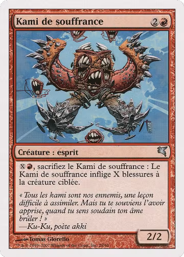 Pain Kami (French) - "Kami de souffrance" (C28) (C28), Magic Encyclopedia 2005 (Salvat/Hachette) — Magic card price