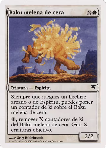 Waxmane Baku (Spanish) - "Baku melena de cera" (C31) (C31), Magic Encyclopedia 2005 (Salvat/Hachette) — Magic card price
