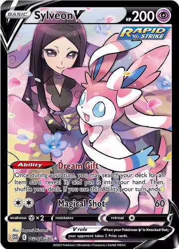 Sylveon V (TG14/TG30), Brilliant Stars Trainer Gallery — Pokémon card price