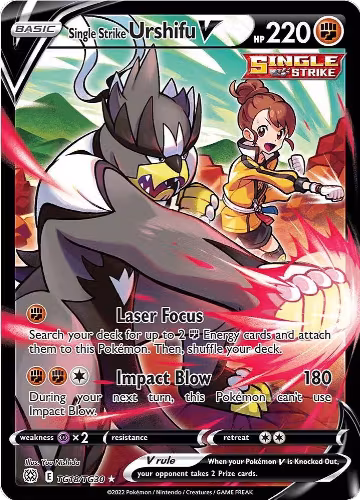 Single Strike Urshifu V (TG18/TG30), Brilliant Stars Trainer Gallery — Pokémon card price