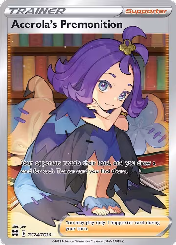 Acerola's Premonition (TG24/TG30), Brilliant Stars Trainer Gallery — Pokémon card price