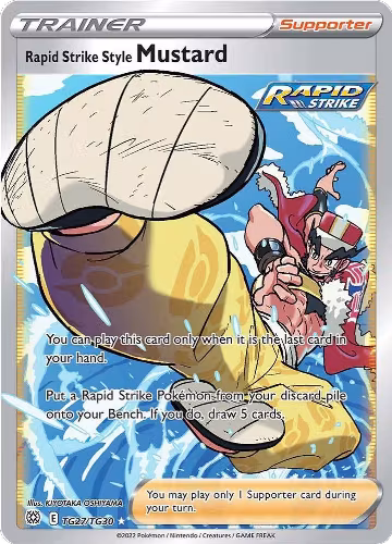 Rapid Strike Style Mustard (TG27/TG30), Brilliant Stars Trainer Gallery — Pokémon card price