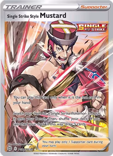 Single Strike Style Mustard (TG28/TG30), Brilliant Stars Trainer Gallery — Pokémon card price