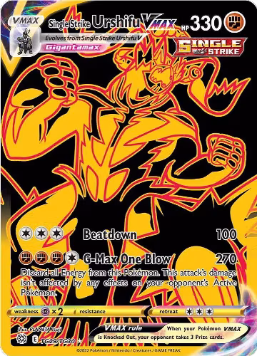 Single Strike Urshifu VMAX (Secret) (TG29/TG30), Brilliant Stars Trainer Gallery — Pokémon card price