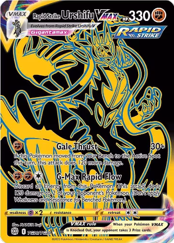 Rapid Strike Urshifu VMAX (Secret) (TG30/TG30), Brilliant Stars Trainer Gallery — Pokémon card price