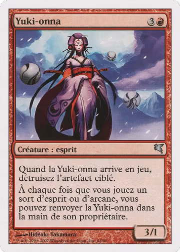 Yuki-Onna (French) - "Yuki-onna" (C41), Magic Encyclopedia 2005 (Salvat/Hachette) — Magic card price