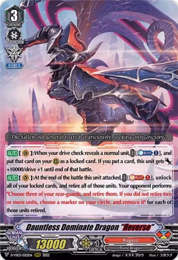 Dauntless Dominate Dragon "Reverse" (D-VS03/022EN), D-VS03: V Clan Collection Vol.3 — Vanguard card price