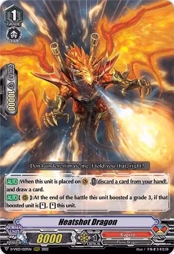 Heatshot Dragon (D-VS03/027EN), D-VS03: V Clan Collection Vol.3 — Vanguard card price