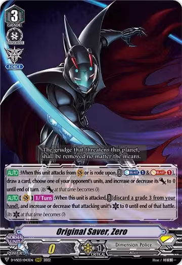Original Saver, Zero (D-VS03/043EN), D-VS03: V Clan Collection Vol.3 — Vanguard card price