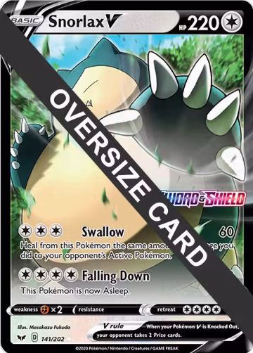 Snorlax V - 141/202 (141/202), Jumbo Cards — Pokémon card price