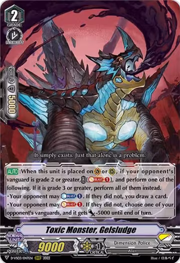 Toxic Monster, Gelsludge (D-VS03/047EN), D-VS03: V Clan Collection Vol.3 — Vanguard card price