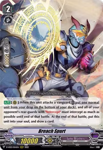 Breach Spurt (D-VS03/054EN), D-VS03: V Clan Collection Vol.3 — Vanguard card price
