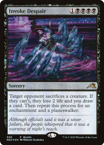 Invoke Despair (NEO Bundle) (506), Unique and Miscellaneous Promos — Magic card price