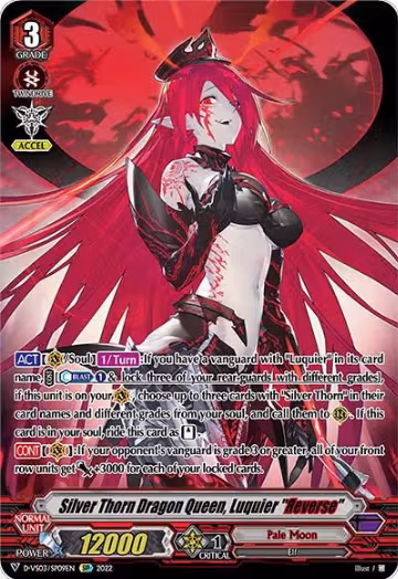 Silver Thorn Dragon Queen, Luquier "Reverse" (SP) (D-VS03/SP09EN), D-VS03: V Clan Collection Vol.3 — Vanguard card price