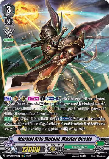 Martial Arts Mutant, Master Beetle (SP) (D-VS03/SP12EN), D-VS03: V Clan Collection Vol.3 — Vanguard card price